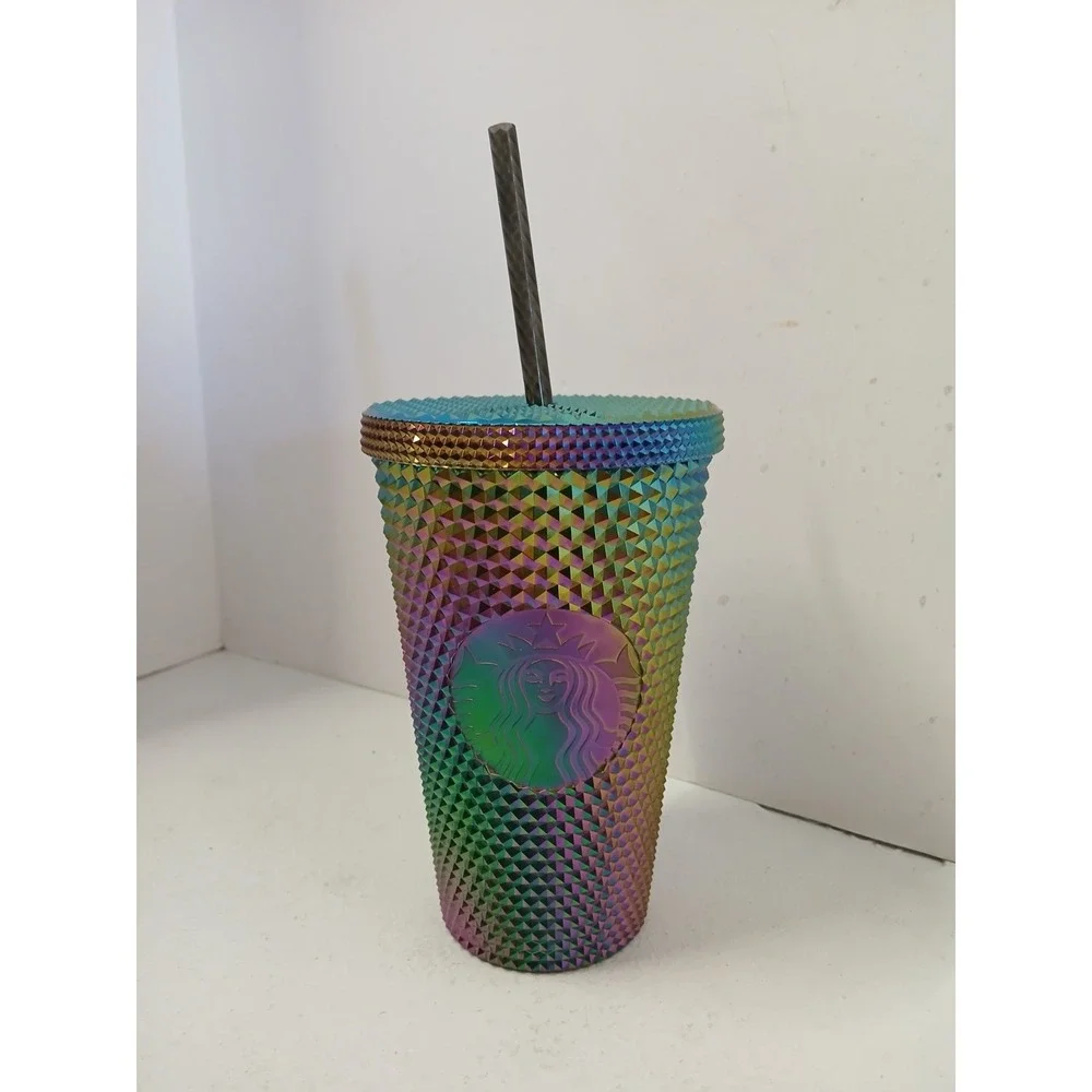 Starbucks Fall 2023 Oil‎ Slick Studded Grande 16 oz Cold Cup Tumbler
